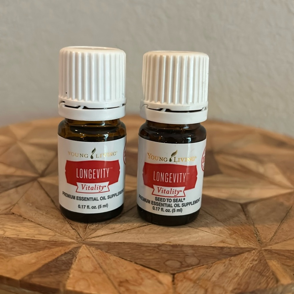BUNDLE - Longevity- 2 5ML Bottles - young Living essential oil new and sealed